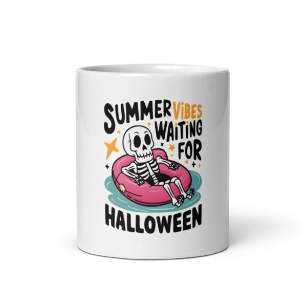 White glossy mug
