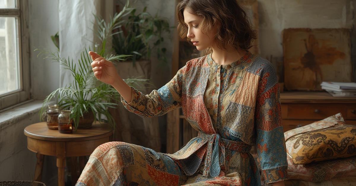 Upcycled patchwork fashion style 2026 run