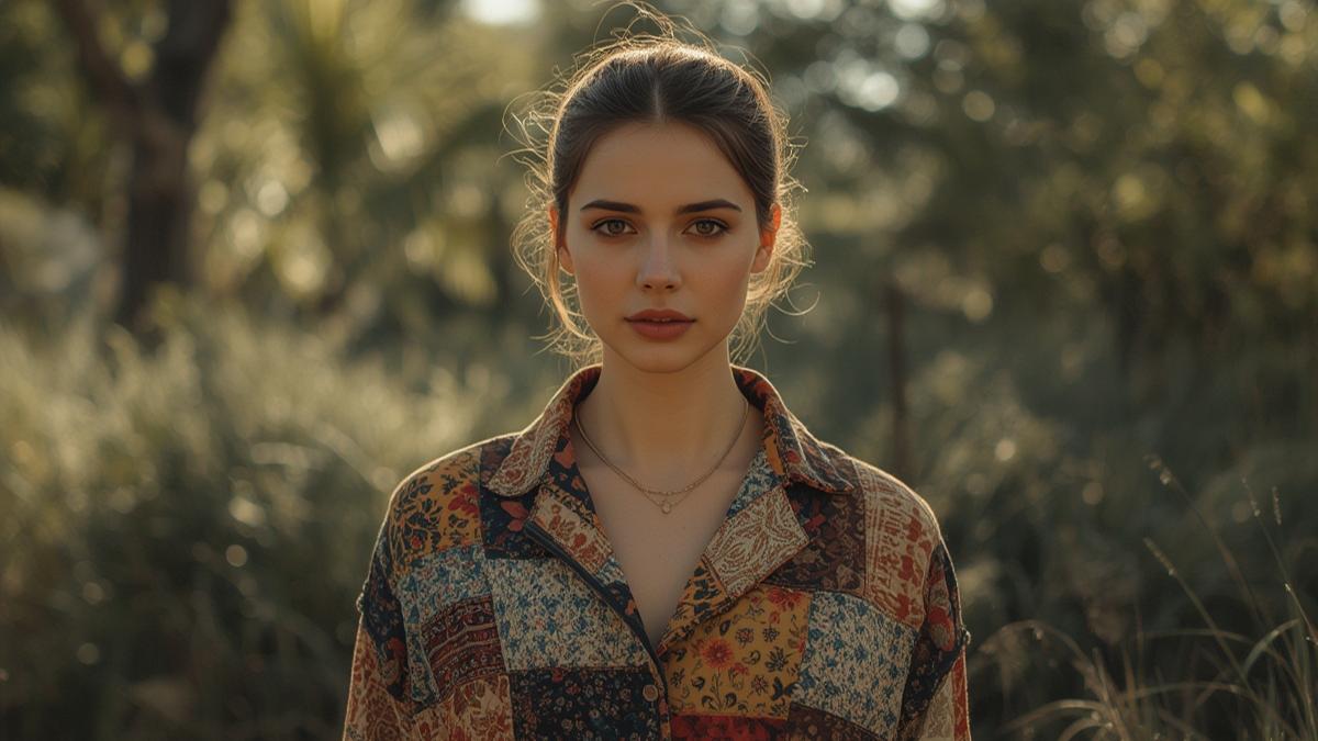 Upcycled patchwork denim jacket design